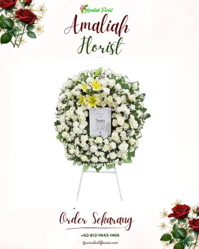 Krans Bunga Duka Cita di Belawan Bahagia